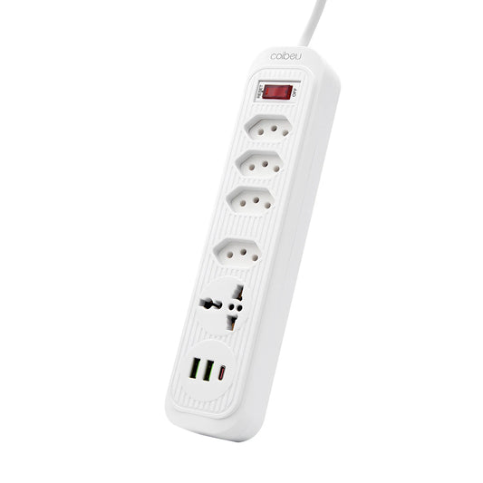 Tomada USB 2M Retrátil com Filtro e Padrão Brasileiro